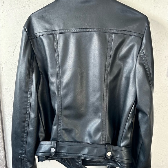 Faux Leather Jacket- EXPRESS- Size M - Picture 2 of 8